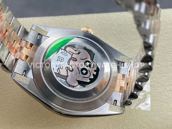 ARF Factory Counterweight Rolex Datejust 126331-0018 41mm Half Rose Gold Fluted Silver Dial Jubilee