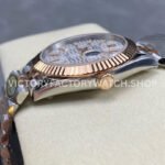 ARF Factory Counterweight Rolex Datejust 126331-0018 41mm Half Rose Gold Fluted Silver Dial Jubilee