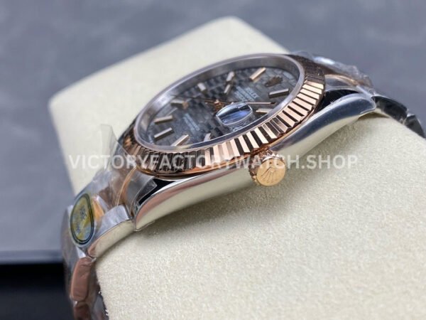ARF Factory Counterweight Rolex Datejust 126331-0019 41mm Half Rose Gold Fluted Grey Dial