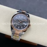 ARF Factory Counterweight Rolex Datejust 126331-0019 41mm Half Rose Gold Fluted Grey Dial
