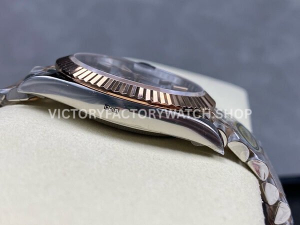 ARF Factory Counterweight Rolex Datejust 126331 41mm Half Rose Gold Black Dial Jubilee (11) ARF Factory Counterweight Rolex Datejust 126331 41mm Half Rose Gold Black Dial Jubilee