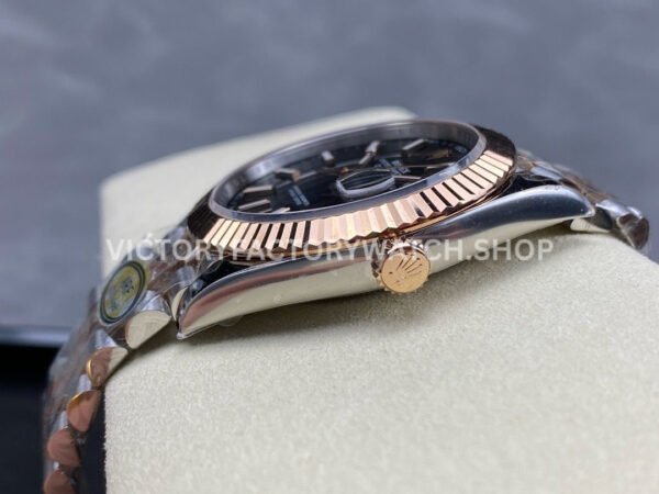 ARF Factory Counterweight Rolex Datejust 126331 41mm Half Rose Gold Black Dial Jubilee (3) ARF Factory Counterweight Rolex Datejust 126331 41mm Half Rose Gold Black Dial Jubilee