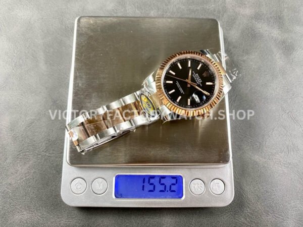 ARF Factory Counterweight Rolex Datejust 126331 41mm Half Rose Gold Black DialARF Factory Counterweight Rolex Dateju (3) ARF Factory Counterweight Rolex Datejust 126331 41mm Half Rose Gold Black Dial