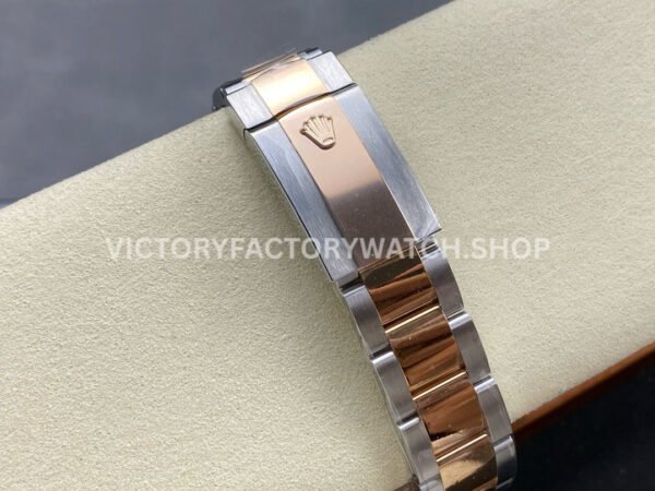 ARF Factory Counterweight Rolex Datejust 126331 41mm Half Rose Gold Silver Dial