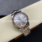 ARF Factory Counterweight Rolex Datejust 126331 41mm Half Rose Gold Silver Dial