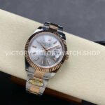 ARF Factory Counterweight Rolex Datejust 126331 41mm Half Rose Gold Silver Dial