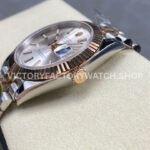 ARF Factory Counterweight Rolex Datejust 126331 41mm Half Rose Gold Silver Dial Jubilee