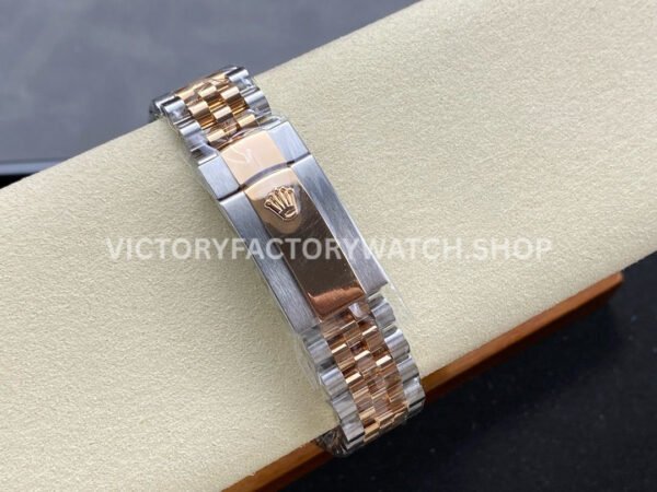 ARF Factory Counterweight Rolex Datejust 126331 41mm Half Rose Gold Silver Dial Jubilee