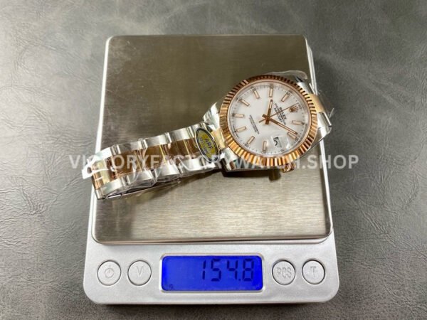 ARF Factory Counterweight Rolex Datejust 126331 41mm Half Rose Gold White Dial (9) ARF Factory Counterweight Rolex Datejust 126331 41mm Half Rose Gold White Dial