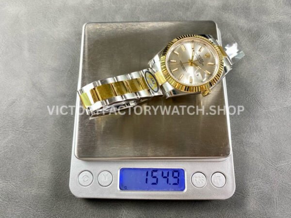 ARF Factory Counterweight  Rolex Datejust 126333-0001 41mm Half Yellow Gold Silver Dial