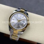 ARF Factory Counterweight  Rolex Datejust 126333-0001 41mm Half Yellow Gold Silver Dial