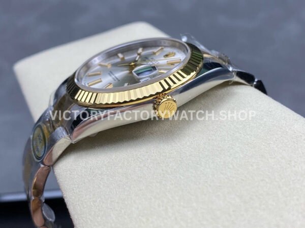ARF Factory Counterweight  Rolex Datejust 126333-0001 41mm Half Yellow Gold Silver Dial