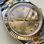 ARF Factory Counterweight Rolex Datejust 126333-0011 41mm Half Yellow Gold Champagne Diamond Dial (10) ARF Factory Counterweight Rolex Datejust 126333-0011 41mm Half Yellow Gold Champagne Diamond Dial