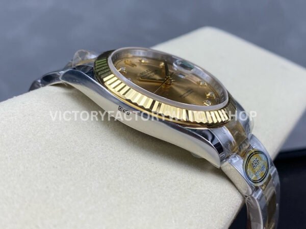 ARF Factory Counterweight Rolex Datejust 126333-0011 41mm Half Yellow Gold Champagne Diamond Dial (5) ARF Factory Counterweight Rolex Datejust 126333-0011 41mm Half Yellow Gold Champagne Diamond Dial