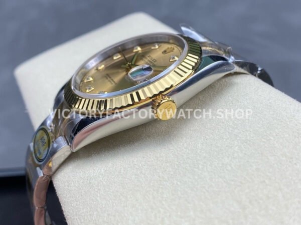ARF Factory Counterweight Rolex Datejust 126333-0011 41mm Half Yellow Gold Champagne Diamond Dial (6) ARF Factory Counterweight Rolex Datejust 126333-0011 41mm Half Yellow Gold Champagne Diamond Dial