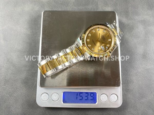 ARF Factory Counterweight Rolex Datejust 126333-0011 41mm Half Yellow Gold Champagne Diamond Dial (8) ARF Factory Counterweight Rolex Datejust 126333-0011 41mm Half Yellow Gold Champagne Diamond Dial