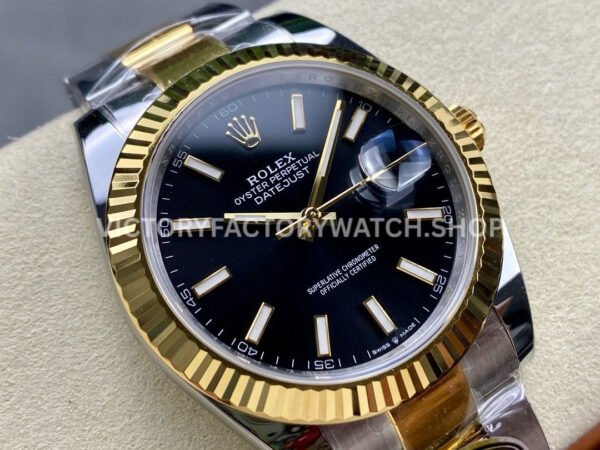 ARF Factory Counterweight Rolex Datejust 126333-0013 41mm Half Yellow Gold Black Dial (3) ARF Factory Counterweight Rolex Datejust 126333-0013 41mm Half Yellow Gold Black Dial
