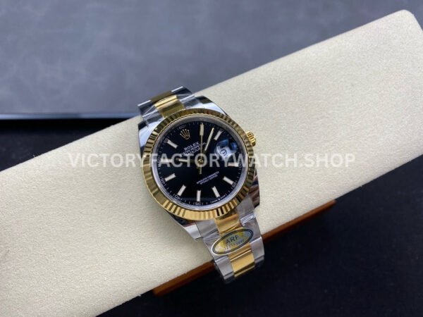 ARF Factory Counterweight Rolex Datejust 126333-0013 41mm Half Yellow Gold Black Dial (4) ARF Factory Counterweight Rolex Datejust 126333-0013 41mm Half Yellow Gold Black Dial
