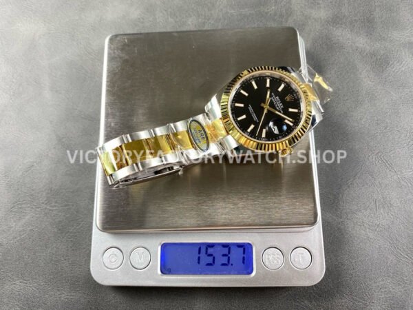 ARF Factory Counterweight Rolex Datejust 126333-0013 41mm Half Yellow Gold Black Dial (5) ARF Factory Counterweight Rolex Datejust 126333-0013 41mm Half Yellow Gold Black Dial