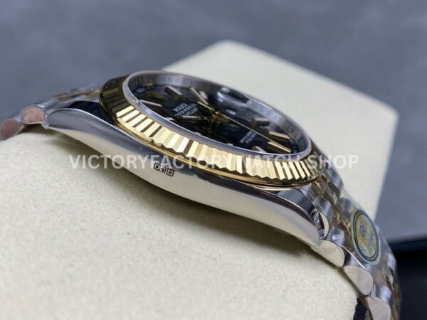 ARF Factory Counterweight Rolex Datejust 126333-0014 41mm Half Yellow Gold Black Dial Jubilee (11) ARF Factory Counterweight Rolex Datejust 126333-0014 41mm Half Yellow Gold Black Dial Jubilee