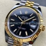ARF Factory Counterweight Rolex Datejust 126333-0014 41mm Half Yellow Gold Black Dial Jubilee (3) ARF Factory Counterweight Rolex Datejust 126333-0014 41mm Half Yellow Gold Black Dial Jubilee
