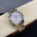 ARF Factory Counterweight Rolex Datejust 126333-0015 41mm Half Yellow Gold White Dial (11) ARF Factory Counterweight Rolex Datejust 126333-0015 41mm Half Yellow Gold White Dial