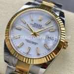 ARF Factory Counterweight Rolex Datejust 126333-0015 41mm Half Yellow Gold White Dial (2) ARF Factory Counterweight Rolex Datejust 126333-0015 41mm Half Yellow Gold White Dial