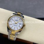 ARF Factory Counterweight Rolex Datejust 126333-0015 41mm Half Yellow Gold White Dial (6) ARF Factory Counterweight Rolex Datejust 126333-0015 41mm Half Yellow Gold White Dial