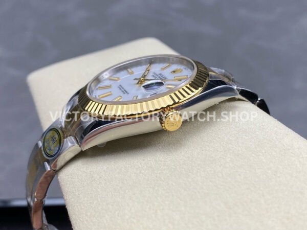 ARF Factory Counterweight Rolex Datejust 126333-0015 41mm Half Yellow Gold White Dial (7) ARF Factory Counterweight Rolex Datejust 126333-0015 41mm Half Yellow Gold White Dial