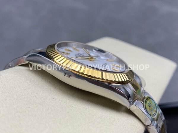 ARF Factory Counterweight Rolex Datejust 126333-0015 41mm Half Yellow Gold White Dial (8) ARF Factory Counterweight Rolex Datejust 126333-0015 41mm Half Yellow Gold White Dial