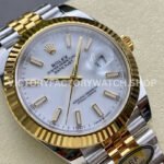ARF Factory Counterweight Rolex Datejust 126333-0016 41mm Half Yellow Gold White Dial Jubilee (6) ARF Factory Counterweight Rolex Datejust 126333-0016 41mm Half Yellow Gold White Dial Jubilee