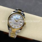 ARF Factory Counterweight Rolex Datejust 126333-0017 41mm Half Yellow Gold Mother Of Pearl (11) ARF Factory Counterweight Rolex Datejust 126333-0017 41mm Half Yellow Gold Mother Of Pearl Diamond Dial