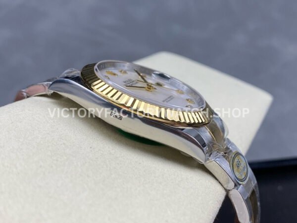 ARF Factory Counterweight Rolex Datejust 126333-0017 41mm Half Yellow Gold Mother Of Pearl (7) ARF Factory Counterweight Rolex Datejust 126333-0017 41mm Half Yellow Gold Mother Of Pearl Diamond Dial