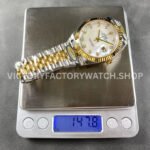 ARF Factory Counterweight Rolex Datejust 126333-0018 41mm Half Yellow Gold Mother Of Pearl Diamond Dial Jubilee