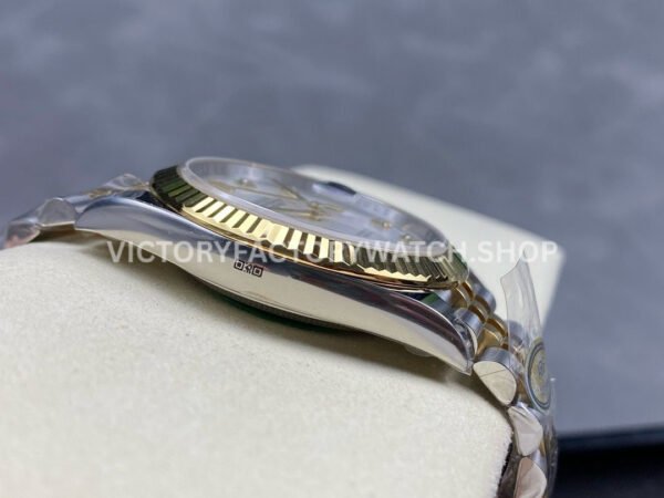 ARF Factory Counterweight Rolex Datejust 126333-0018 41mm Half Yellow Gold Mother Of Pearl Diamond Dial Jubilee