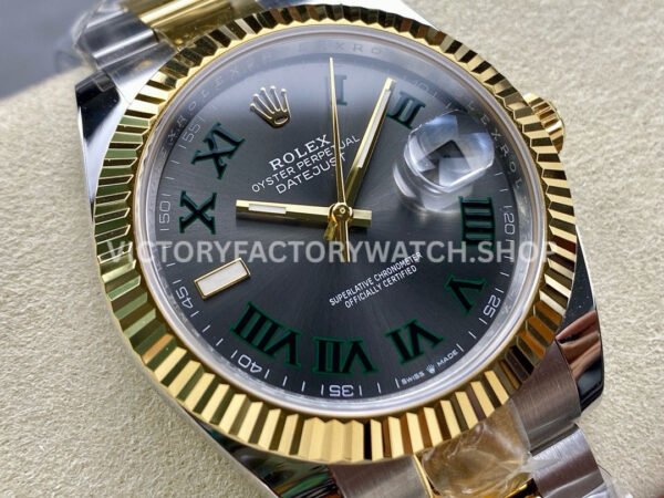 ARF Factory Counterweight Rolex Datejust 126333-0019 41mm Half Yellow Gold Roman Numerals Grey ARF Factory Counterweight Rolex Datejust 126333-0019 41mm Half Yellow Gold Roman Numerals Grey Dial