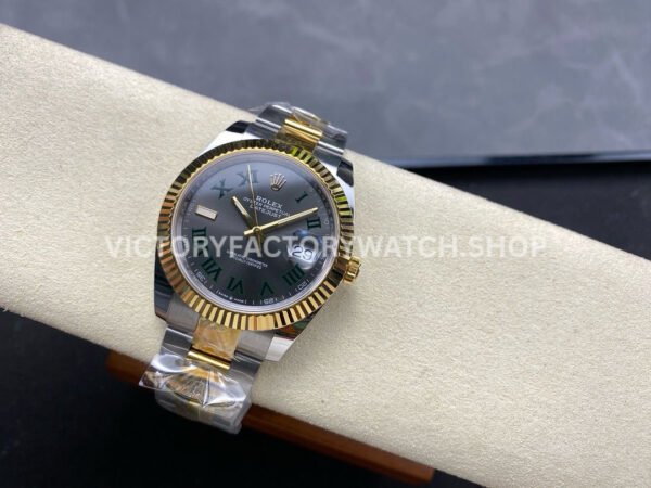 ARF Factory Counterweight Rolex Datejust 126333-0019 41mm Half Yellow Gold Roman Numerals Grey (6) ARF Factory Counterweight Rolex Datejust 126333-0019 41mm Half Yellow Gold Roman Numerals Grey Dial