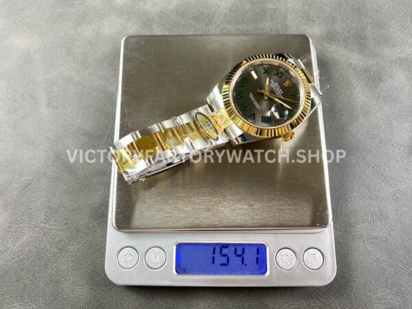 ARF Factory Counterweight Rolex Datejust 126333-0019 41mm Half Yellow Gold Roman Numerals Grey (7) ARF Factory Counterweight Rolex Datejust 126333-0019 41mm Half Yellow Gold Roman Numerals Grey Dial