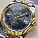 ARF Factory Counterweight Rolex Datejust 126333-0020 41mm Half Yellow Gold Roman Numera ARF Factory Counterweight Rolex Datejust 126333-0020 41mm Half Yellow Gold Roman Numerals Grey Dial Jubilee