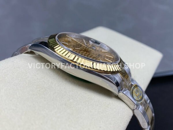ARF Factory Counterweight Rolex Datejust 126333-0021 41mm Half Yellow Gold Fluted Champagne Dial ( (7) ARF Factory Counterweight Rolex Datejust 126333-0021 41mm Half Yellow Gold Fluted Champagne Dial
