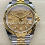 datejust 41 champagne two tone arf