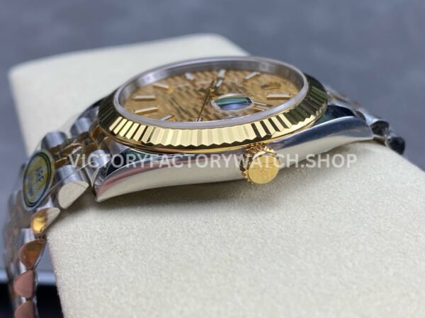 ARF Factory Counterweight Rolex Datejust 126333-0022 41mm Half Yellow Gold Fluted Champagne Dial Jubilee