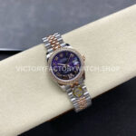 ARF Factory Counterweight Rolex Datejust 278381RBR-0020 31mm Rose Gold Diamond Bezel Roman VI Purple Dial (6) ARF Factory Counterweight Rolex Datejust 278381RBR-0020 31mm Rose Gold Diamond Bezel Roman VI Purple Dial