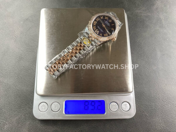 ARF Factory Counterweight Rolex Datejust 278381RBR-0020 31mm Rose Gold Diamond Bezel Roman VI Purple Dial (8) ARF Factory Counterweight Rolex Datejust 278381RBR-0020 31mm Rose Gold Diamond Bezel Roman VI Purple Dial