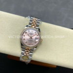 ARF Factory Counterweight Rolex Datejust 278381RBR-0024 31mm Rose Gold Diamond Bezel Rose Dial