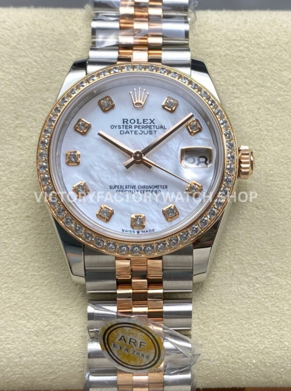 datejust 31 mop rose gold arf