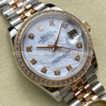 ARF Factory Counterweight Rolex Datejust 278381RBR-0026 31mm Rose Gold Diamond Bezel Mother of Pearl Dial