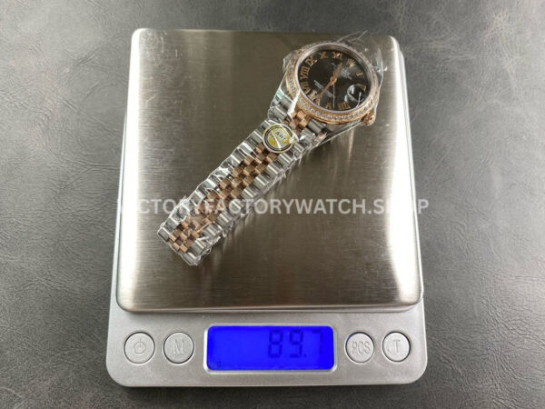 ARF Factory Counterweight Rolex Datejust 278381RBR-0030 31mm Rose Gold Diamond Bezel Roman VI Grey Dial (10) ARF Factory Counterweight Rolex Datejust 278381RBR-0030 31mm Rose Gold Diamond Bezel Roman VI Grey Dial