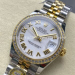 ARF Factory Counterweight Rolex Datejust 278383RBR-0002 31mm Yellow Gold Diamond Roman Numerals White Dial (1) ARF Factory Counterweight Rolex Datejust 278383RBR-0002 31mm Yellow Gold Diamond Roman Numerals White Dial