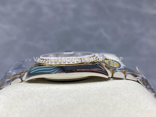 ARF Factory Counterweight Rolex Datejust 278383RBR-0016 31mm Yellow Gold Diamond Roman VI Green Dial (9) ARF Factory Counterweight Rolex Datejust 278383RBR-0016 31mm Yellow Gold Diamond Roman VI Green Dial